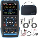 FNIRSI 2C53T Upgraded Handheld Oscilloscope, 50MHz Bandwidth, 3IN1 Digital Oscilloscope Multimeter DDS Generator, 250MS/s Sampling Rate, 19999 Counts, Voltage, Current, Capacitor, Resistor, Diode Test