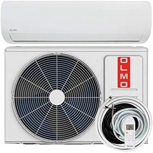 OLMO Alpic 9,000 BTU, 110/120V Ductless Mini Split AC/Heating System With Heat Pump Including 16ft Installation Kit…