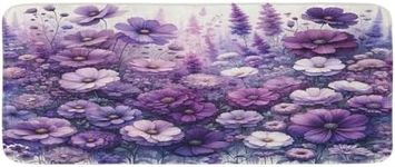 Ambesonne Purple Kitchen Mat, Pictu