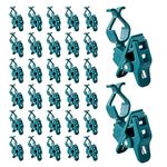 C7 C9 Christmas Lights Spring Clips, 100 Count Holiday Lights Quick Spring Clips, Shatterproof Shingle and Gutter Clips for E12, E17 Socket, Rope Lights Roofline Fence Railing Mantel Christmas Trees