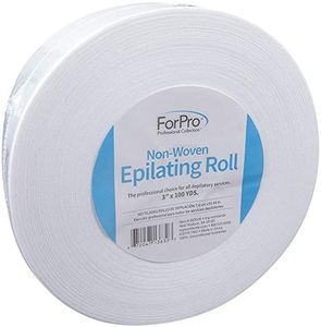 ForPro Non-Woven Epilating Roll for Body and Facial Hair Removal, Tear-Resistant, Lint-Free, 3” x 100 Yards, White