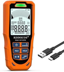 EMF Detector Sound and Light Alarm,EMF Magnetic Field Ghost Hunting Detector Electromagnetic Paranormal Compact EMF Tester for Electrical Systems, and EMF Safety (Yellow)