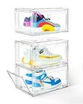 KDOR Shoe Boxes Clear Plastic Stack