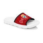 Bootco Dancing Anime Girl Slippers Women Flip Flop |Casual, Outdoor & Indoor, EVA Sole| Stylish Printed Chappal for beach, Home, Party- Red 4 UK/IND