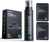 llano Spray Lens Cleaner Non-Flammable Camera Lens Cleaner– Streak-Free for All Screens & Optical Glass, Gentle Formula, for Cameras, Lenses, Phones & Laptops, Includes 2 Cloths