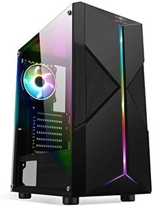 SPIRIT OF GAMER - Clone III | Boitier PC Gamer RGB Noir | Compatible ATX/mATX/ITX | Moyen Tour Gaming Vide avec Paroi Latérale en Verre Trempé | 2 Ventilateurs PC 120 mm Dont 1 ARGB Inclus