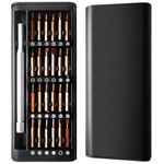 HPMAISON 25Pcs Precision Mini Screwdriver Set, S2 Steel Magnetic Screwdriver Set Electronic Repair Tool Kit for iPhone, iPad, MacBook, Computer, Laptop, PC, Tablet, Phone, PS4, PS5, Switch, Xbox