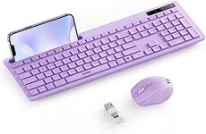 Purple Keyboard and Mouse Wireless,