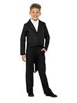 Smiffys Tailcoat, Black , Boys Fancy Dress, Child Dress Up Costumes