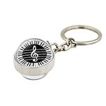Keychain 2 Pieces Music Piano Symbo