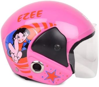 ASR Ahad Safety Riders Ezee Kids Helmet Baby Helmet for Boys & Girls, Bicycle Kids Helmets Ages 3-8 for Cycling, Adjustable Helmets for Kids 3 to 8 Years Old Baby (Pink)(Non motoriesed)