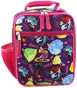 Disney Princess Girl's Soft Insulated School Lunch Box (One Size, Purple/Pink)