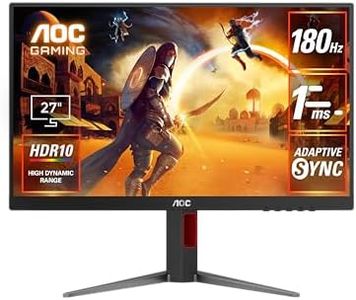 AOC 27G4 27-Inch IPS FHD 1ms 180Hz HDR10 Borderless HDMI 2.0 VESA Adaptive Sync Gaming Monitor