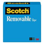 3M Scotch Removable Tape, 3/4 X 1,296-Inches, 1-Inch Core (811), Acrylic, Multicolour, 2.75x2.75x1 cm