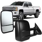 OCPTY Towing Mirrors Manual Telescoping Upgrade Left And Right Tow Mirrors For 1999-2006 For Chevy Silverado For Gmc Sierra 1500 2500 3500 62073-74G