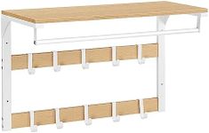 VASAGLE Wall-Mounted Coat Rack, Wal