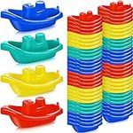 60 Pieces Little Boat Bath Boats To