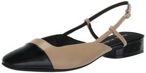 Anne Klein Women's Caigan Ballet Flat, Nude Black, 6 UK