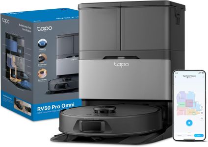Tapo RV50 Pro Omni Robot Vacuum Cleaner with Mop – 15000Pa Suction, All-in-One Dock, Dual-Laser, Alexa