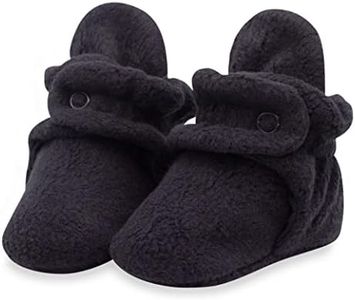 Zutano Unisex-Baby Newborn Cozie Fleece Bootie - Black - 6M (See Size Chart)
