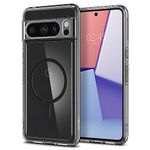 Spigen Ultra Hybrid Onetap Metal Ring Magfit Back Cover Case Compatible With Google Pixel 8 Pro (Tpu + Poly Carbonate | Black)