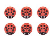 Kikkerland - Ladybug Bag Clips Set Of 6 - BC22 Red, One Size