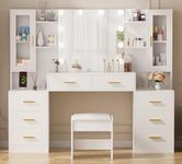 ANWBROAD 59.1" Large Vanity Desk Ta