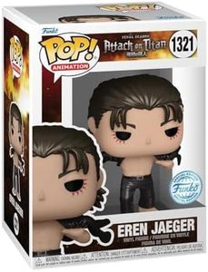 Funko Pop! Animation: AoT - Eren Jaeger Jeager - Metallic - Attack On Titan - Esclusiva Amazon - Figura in Vinile da Collezione - Idea Regalo - Merchandising Ufficiale - Anime Fans