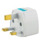 Hi-PLASST India to UK Converter Plug (Pack of 1) London Travel Adapter, Type-G Plug Socket, UK Adapter for Indian Pins Perfect for UAE, Singapore, Hongkong, Ireland, Wales (13A,230V)