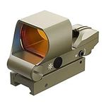 Feyachi Reflex Sight, Multiple Reticle System Red Dot Sight with Picatinny Rail Mount, Absolute Co-Witness (Sand)