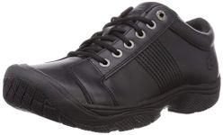 KEEN Utility Men’s PTC Oxford Low Non Slip Kitchen Work Shoes Oxford, Black/Black, 8 D (Medium) US