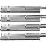 VEVOR Grill Burners, Stainless Steel BBQ Burners Replacement, 4 Packs Grill Burner Replacement, Flame Grill with 16.1" Length Barbecue Replacement Parts with Evenly Burning for Premium Gas Grills