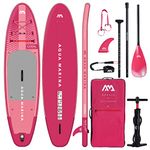 Aqua Marina CORAL10ft2in Premium Inflatable Stand Up Paddle Board (iSUP) Package, Pink, 310 cm Length