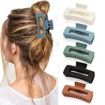 5 Pcs Hair Claw Clips-Nonslip Large Claw Clip Strong Hold Hair Clips Suitable for Women Fashion Hair Styling Accessories