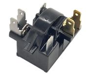 1 Pack QP2-4R7 Start Relay Refrigerator Compressor PTC Ohm 6 Pin Fit for Whirlpool Frigidaire Kenmore Maytag etc