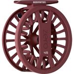 Redington Zero Fly Fishing Reel, Lightweight Design for Trout, Clicker Drag System, Burgundy, 2/3