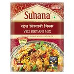 Suhana Masale - Veg Biryani Spice Mix 50g Pouch | A Complete Spice Mix Just Add Vegetables | Serves 4 Person