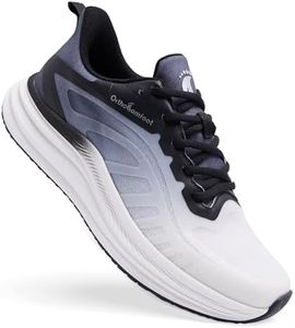 Men's Orthopedic Wide Sport Athletic Shoes: Comfortable Plantar Fasciitis Orthotic Bunions Recovery Arch Support Diabetic Trail Sneakers, Casual Slip On Stylish Cycling Walking Shoes Black Size 11