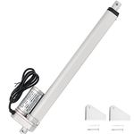 MAOPINER DC12V 12inch Stroke Linear Actuator with Mounting Bracket 900N(202lbs) Maximum Lift 10mm/s for Recliner TV Table Lift Massage Bed Electric Sofa Linear Actuator