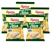 Manna Multigrain Atta/Multi Millet Atta 5Kgs (with Siridhanya Flour) | Certified Low GI Wheat Flour with 25% Millets | High Protein & Fibre | Diabetic Friendly |For Weight Loss (5 X 1Kg Packs)