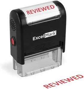 REVIEWED Self Inking Rubber Stamp - Red Ink (ExcelMark A1539)