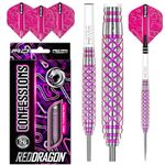 Red Dragon Confessions - 26g Tungsten Steeltip Darts with Flights and Stems