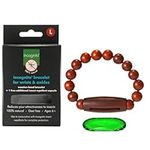 INCOGNITO - Mosquito Repellent Bracelet - Natural Lightweight Re-fillable Wooden Insect Repellent Bracelet Adults and Kids - Reusable Anti Mosquito Bracelet with Interchangeable Capsules - Size L