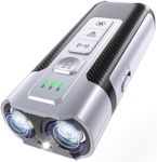 TUITUITA Dog Bark Deterrent Devices-Ultrasonic Anti Barking Device for Dogs with 50ft Range, Rechargeable No Barking Device for Own or Neighbor's Dogs, Portable Safe for Dogs/Humans,Silver