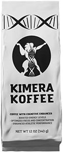 Kimera Koffee Original Roast - Organic Ground Coffee Infused with Essential Brain Vitamins (12oz), Rich, Organic Coffee Beans with Cognitive Enhancers to Boost Energy Levels, Brain Function, Memory, Focus, and Athletic Performance