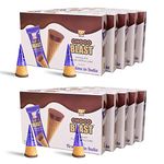 Pure Temptation ChocoBlast® Premium Delicious Chocolate Flavoured Choco Fills Waffle Cones - Chocolate Gift Box - Pack of 10 (Each Box Contains 6 Pcs)