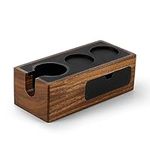 MHW-3BOMBER Espresso Tamper Station 51/53/58mm Wooden Coffee Portafilter Holder Espresso Tamp Stand with Magnetic Drawer CH5529