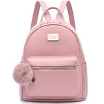 Women Fashion Backpack Purse Leather Flap Rucksack Convertible Mini Backpack School Bag with Tassel Casual Daypack for Girls , Wine, M