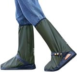 Rain Shoe Covers Waterproof Rain Boot Shoe Cover for Men and Women (Green, L)