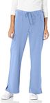 Dickies Xtreme Stretch Women Scrubs Pant Mid Rise Drawstring Cargo 82011, Ceil Blue, Medium Tall